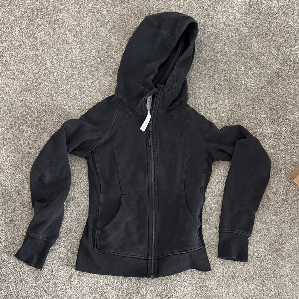 Women's Black lululemon scuba Hoodie